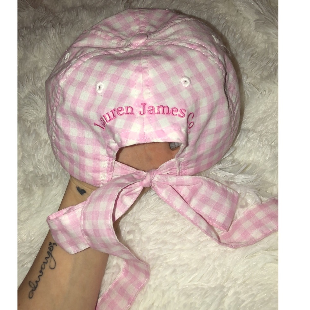 Lauren James Seersucker Bow Hat